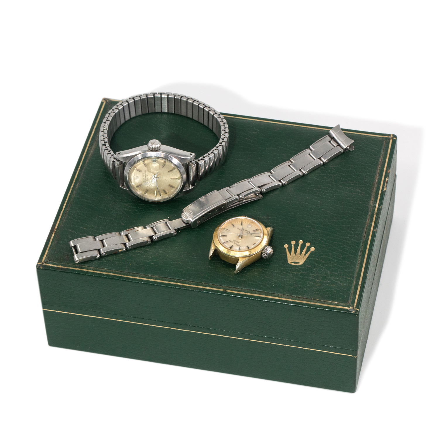 Rolex Lady Datejust Wristwatch & Tudor Wristwatch Head, Circa 1980s