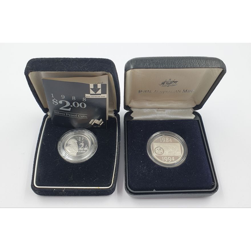 Aus. Silver Proof Coins (x2)