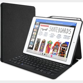 PROCASE KEYBOARD CASE FOR IPAD PRO 12.9" 2017/2015 OLD MODEL WITH BUILT-IN APPLE PENCIL HOLDER, SLIM LIGHTWEIGHT COVER FOLIO STAND