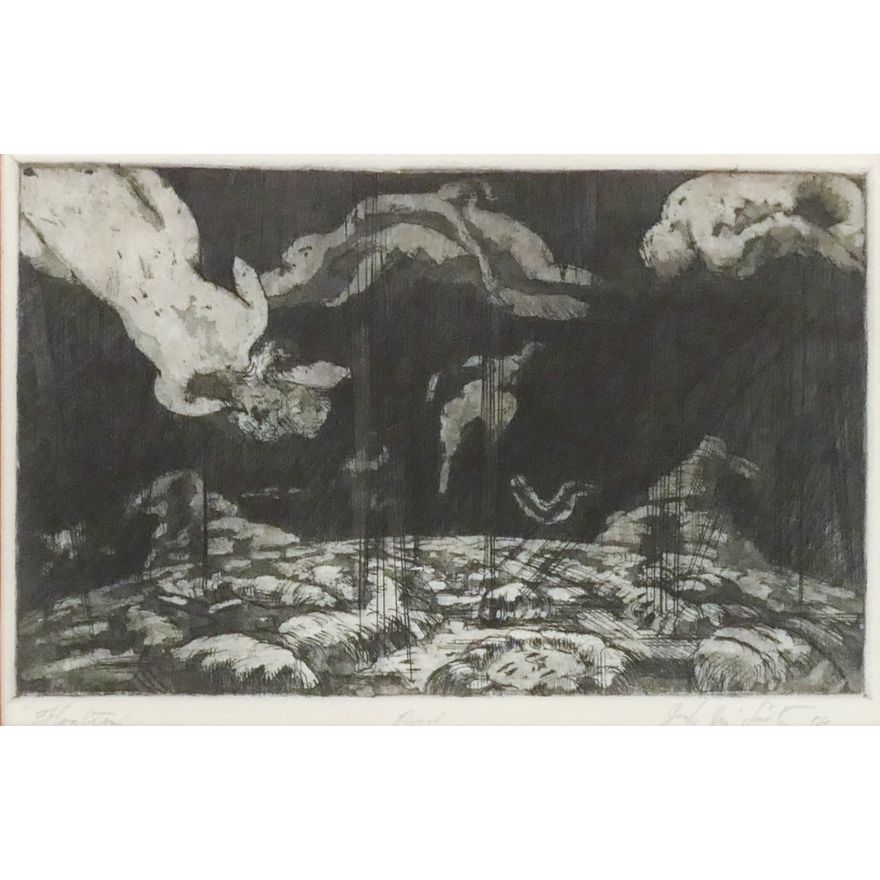 Jack McLarty ''Floaters'' Pencil Signed 1964 Artist's Proof Etching