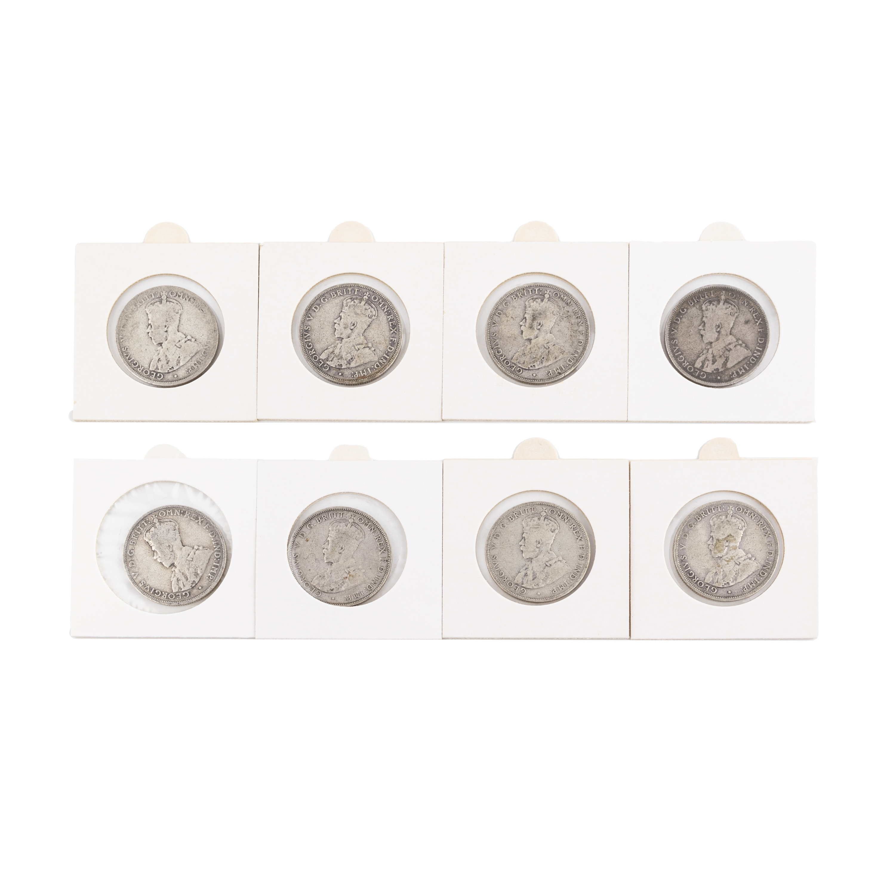 George V, Florin, 1914-H - 1915-H, G - VG