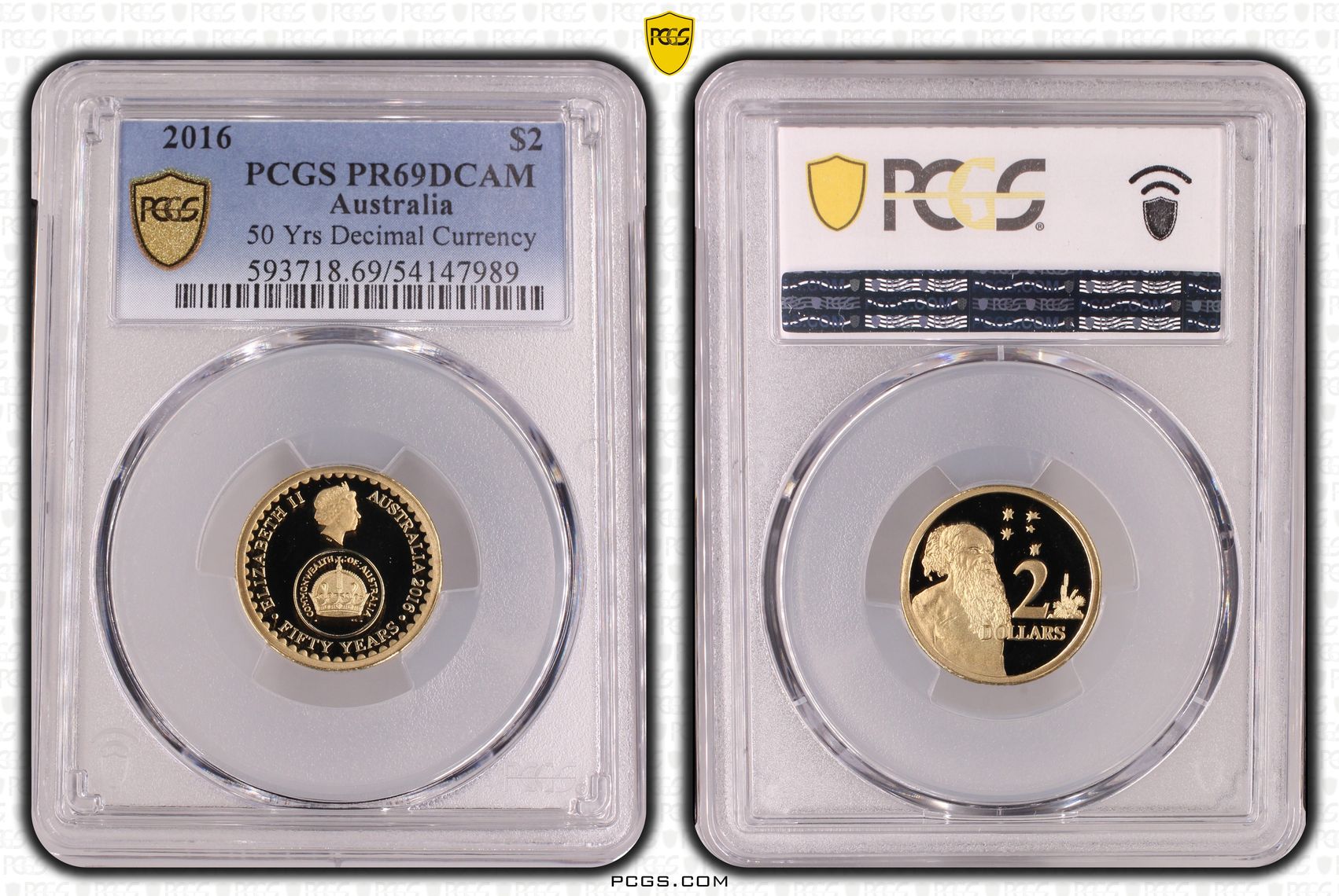 50 Yrs Decimal Currency, Two Dollar, 2016, PCGS PR69DCAM