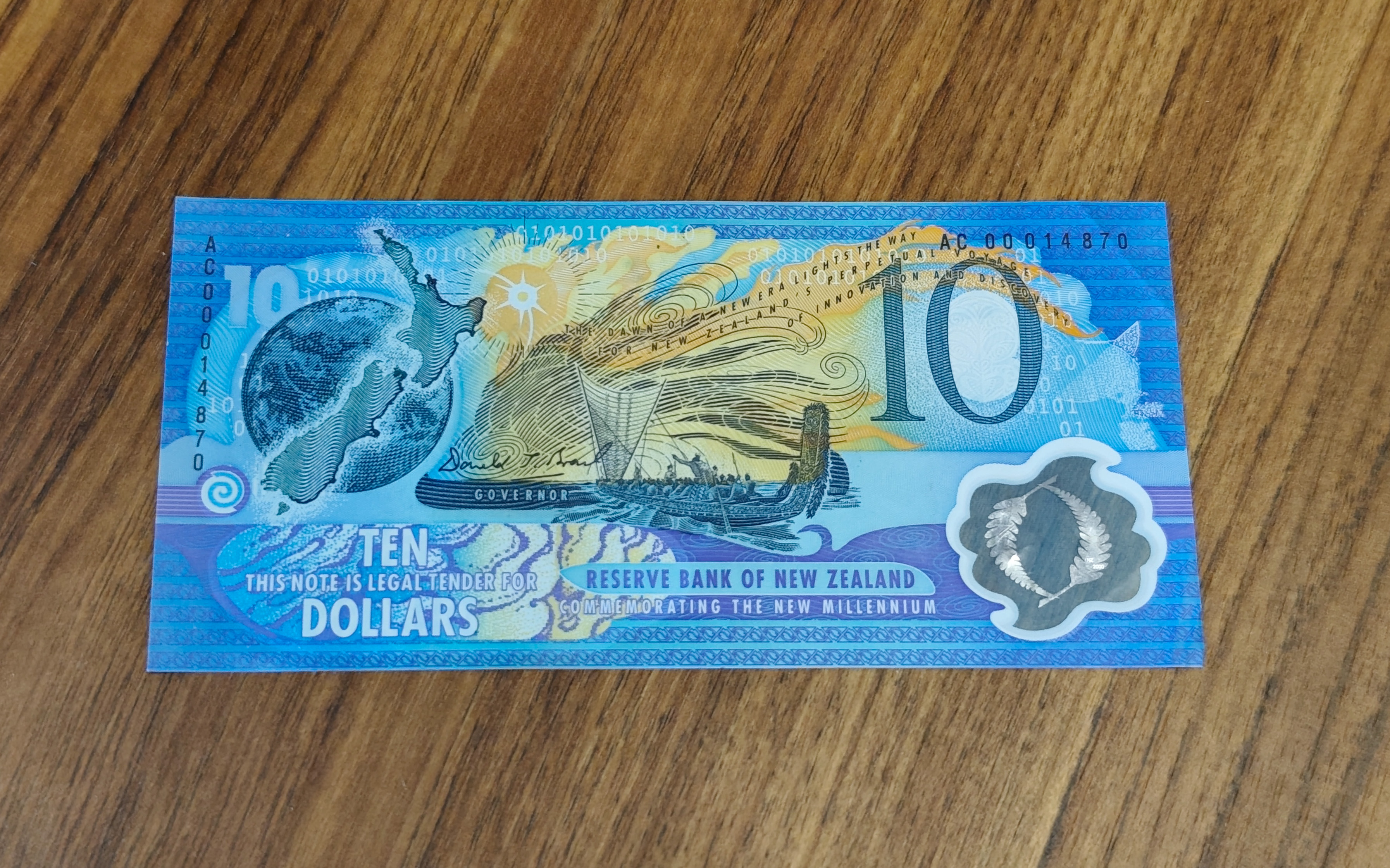 NZ 10 Dollar New Millenium Bank Note — NZ auction result