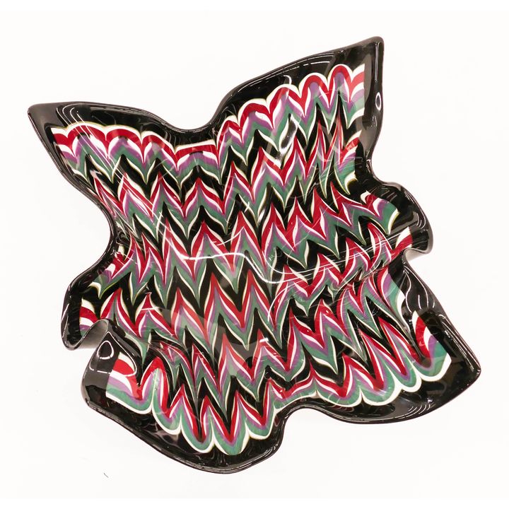 Richard LaLonde Zig-Zag Bowl 1984 Hot Combed Glass