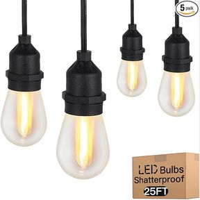 QJIAY 48 ft (about 1.9 m) LED Outdoor Light, Patio Trim, Patio Garden Trim Lights