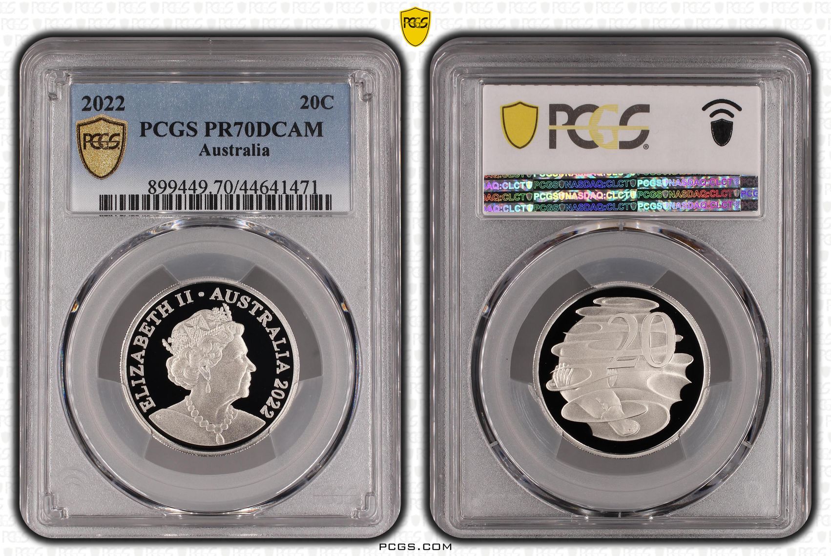 Twenty Cent, 2022, PCGS PR70DCAM