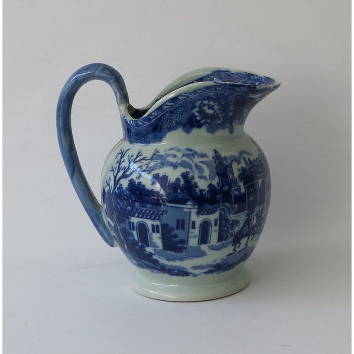 LARGE BLUE AND WHITE PORCELAIN JUG