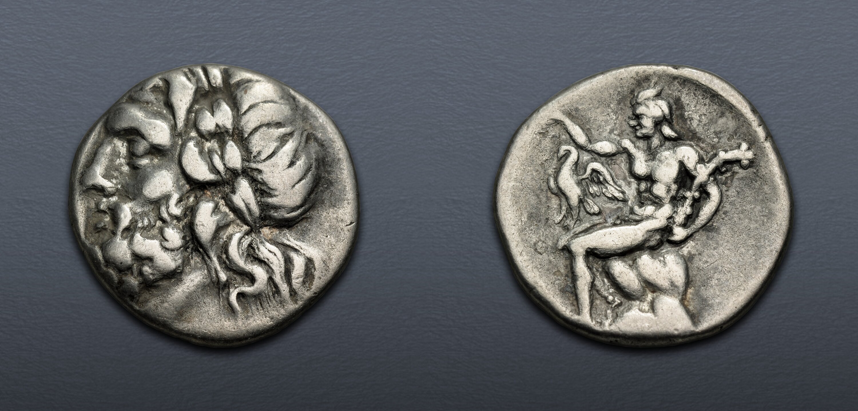 ARKADIA, Arkadian League. Circa 175-168 BC. AR Triobol – Hemidrachm ...