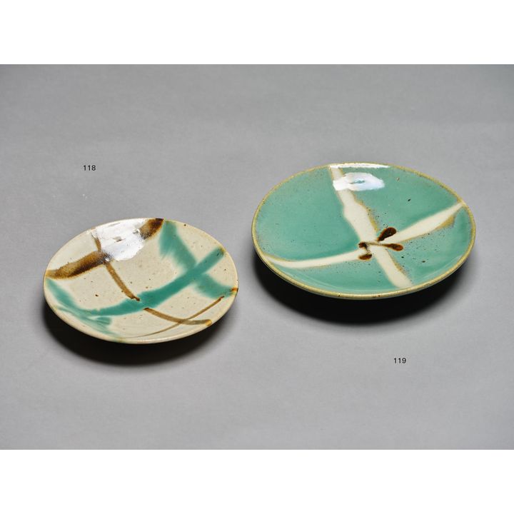 Mashiko Pottery, Stoneware plate attributed to Hamada Shoji