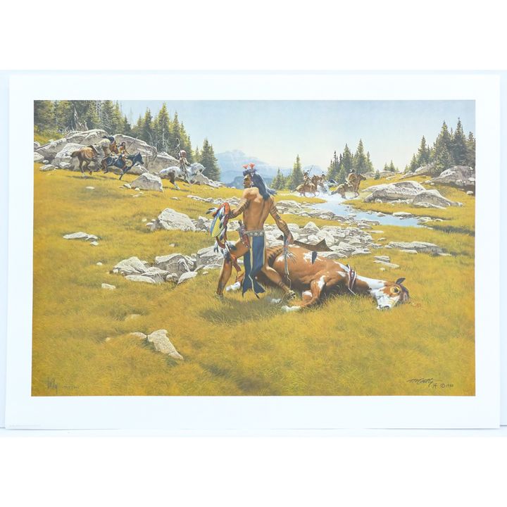 Frank McCarthy ''Surrounded'' S/N Print in Portfolio 23''x31''