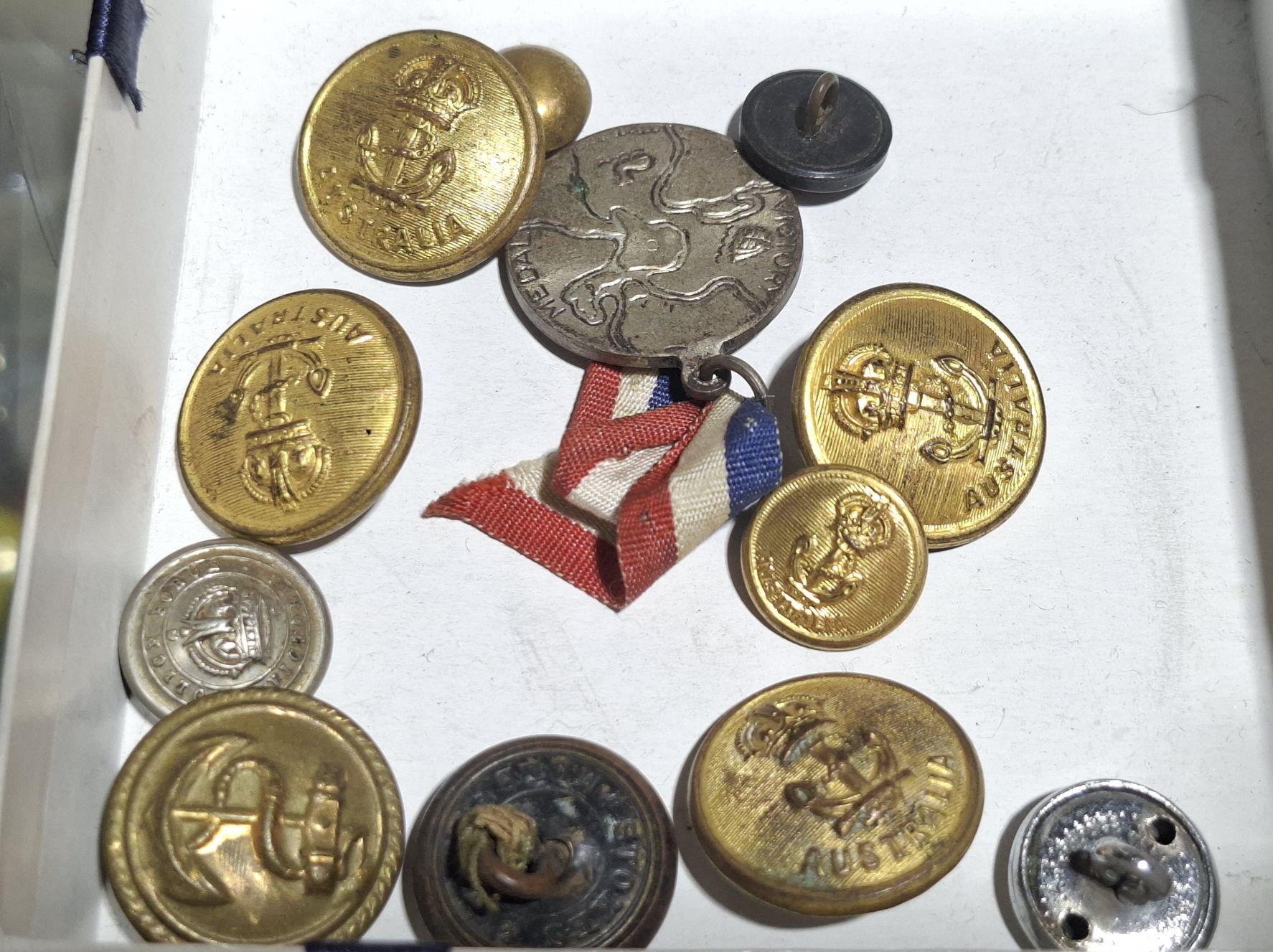 Collection Of Naval And Military Buttons