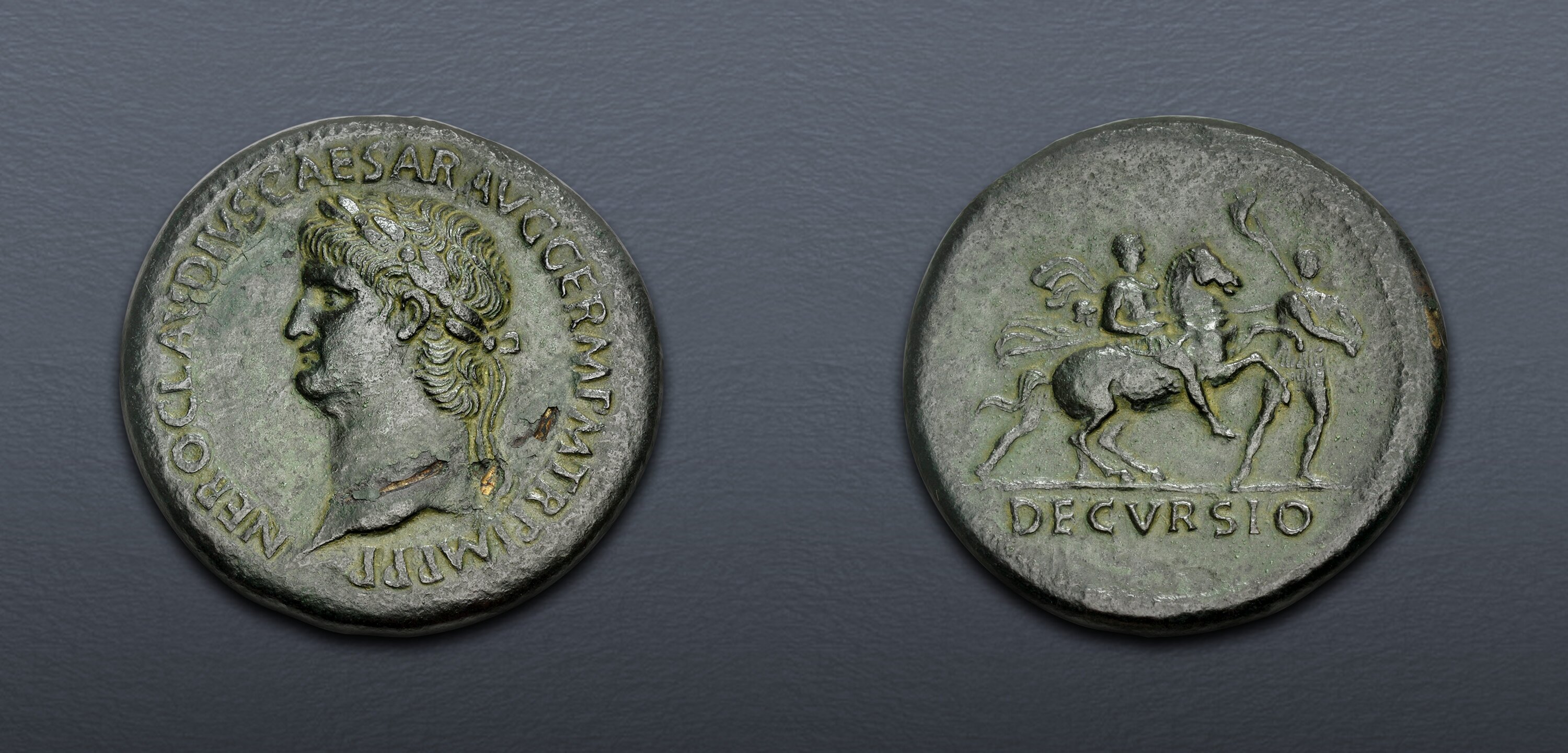 Nero. AD 54-68. Æ Sestertius (37mm, 25.29 g, 6h). Rome mint. Struck ...