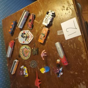 Scale cars and trains, misc toys, plastic soldier