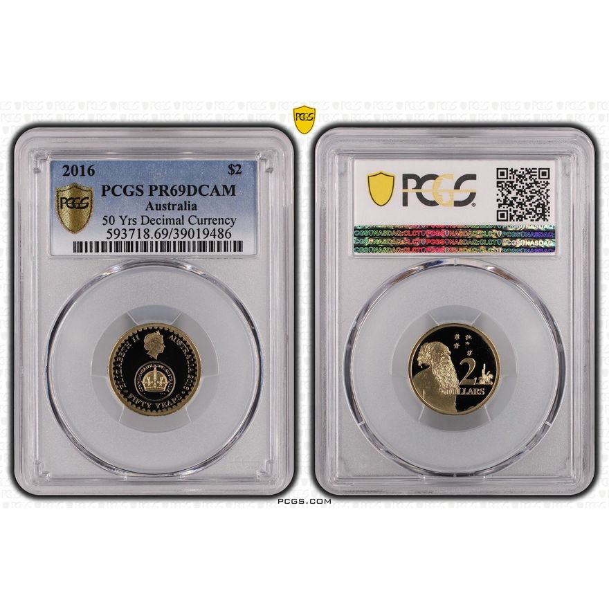 50 Yrs Decimal Currency, Two Dollar, 2016, PCGS PR69DCAM