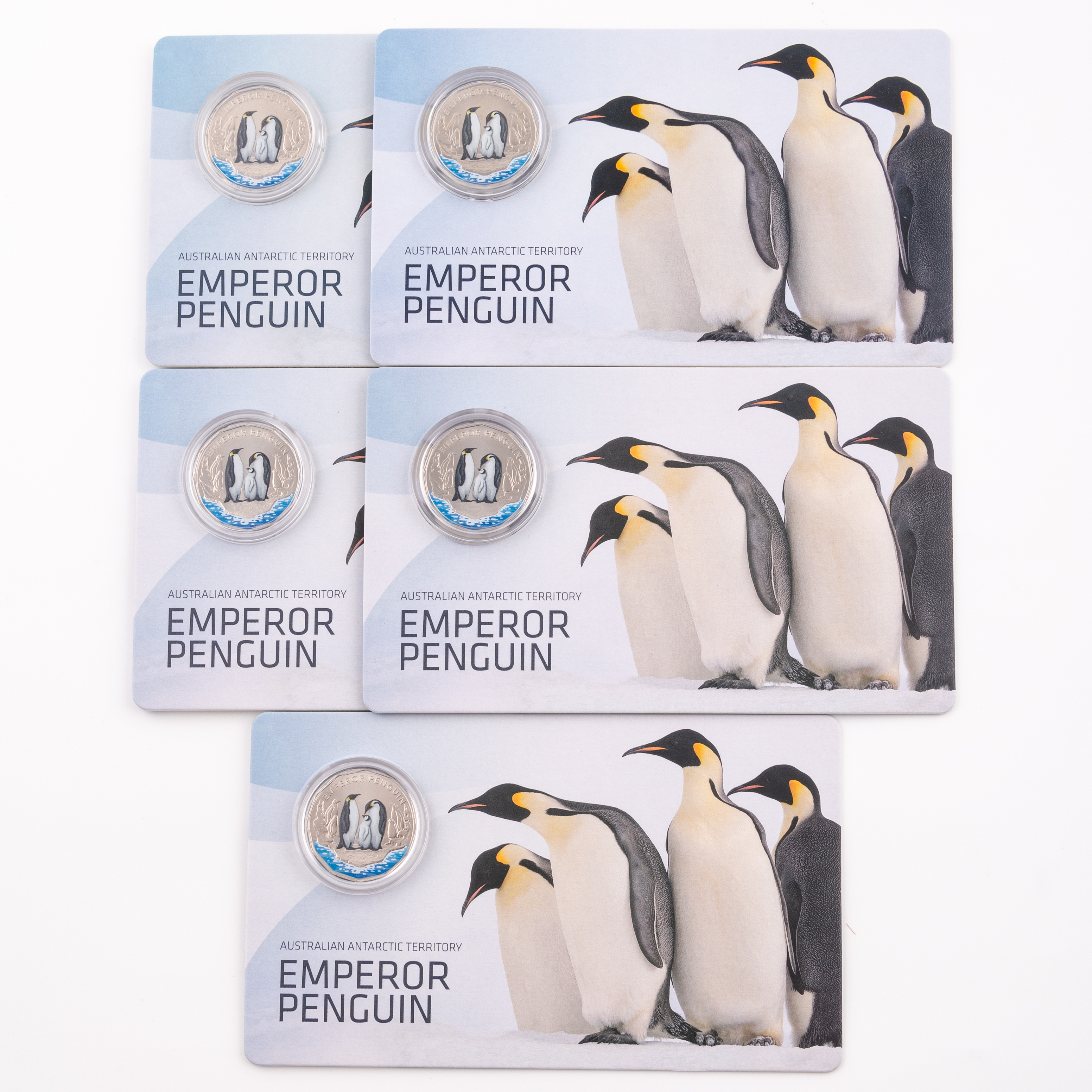 210 · Elizabeth II, Australian Antarctic Territory - Emperor Penguin, Fifty Cents, 2023,  UNC