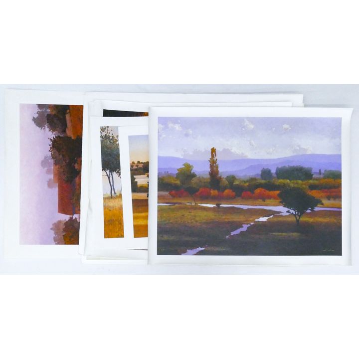 11pc Kent Lovelace Field & Tree Scene Posters.