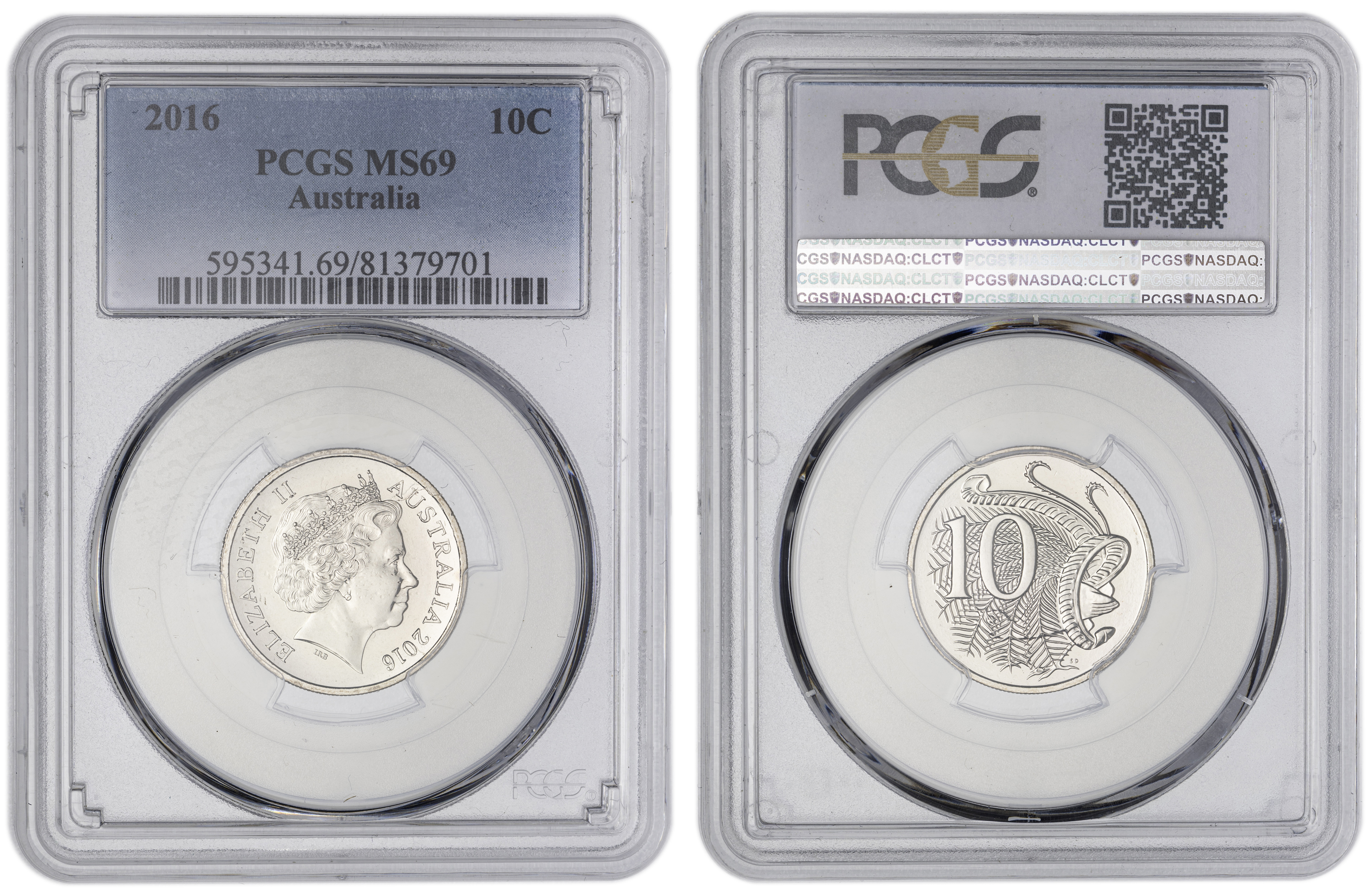 POP 12/0, Ten Cent, 2016, PCGS MS69