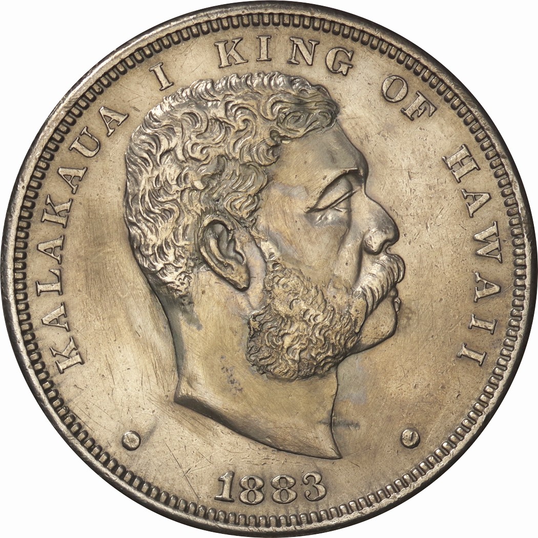 1883年 銀貨】ハワイ カラカウア1世 1ドル銀貨hawaii dollar - 旧貨幣