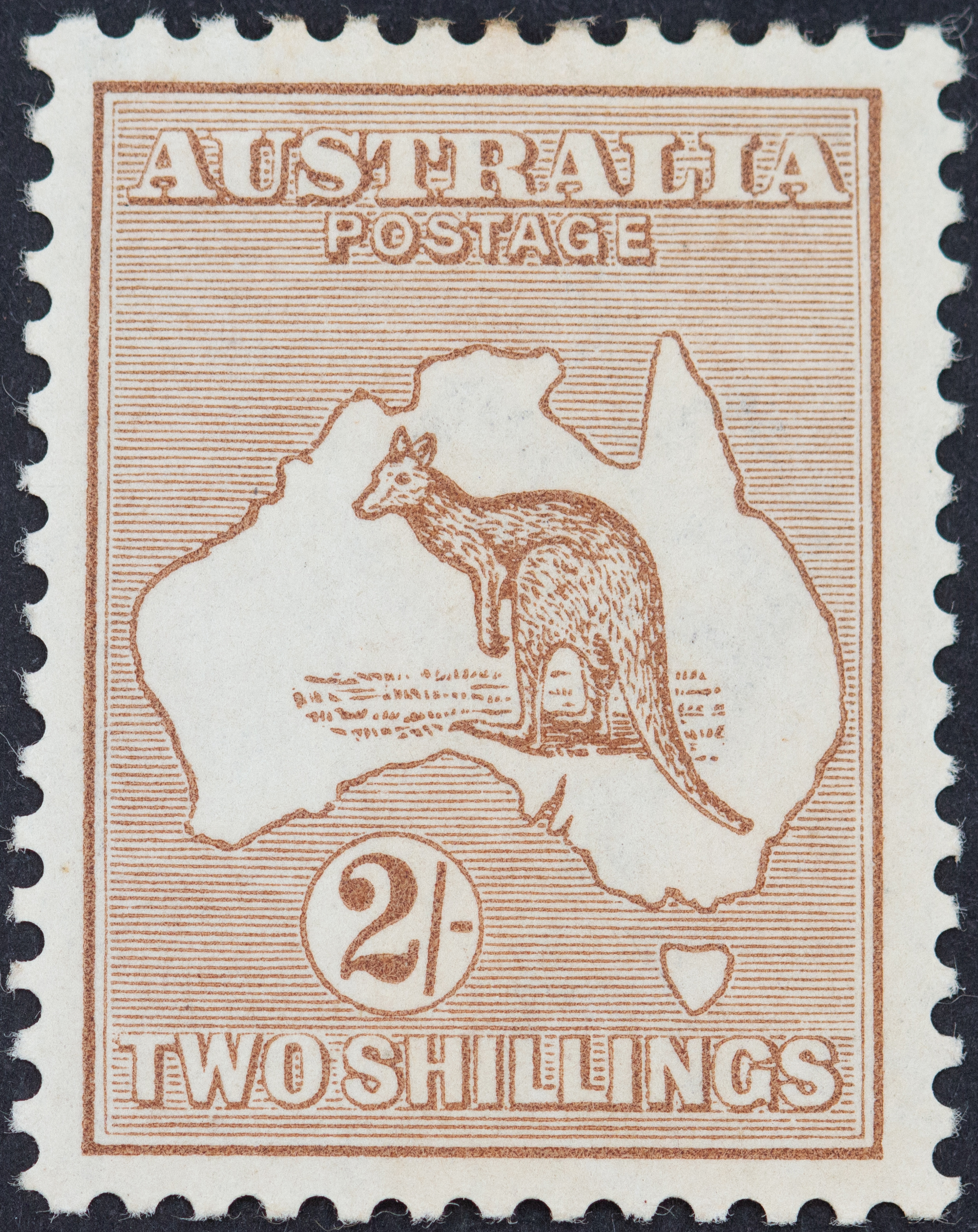 Second Watermark, Two Shillings, 1915, Fine