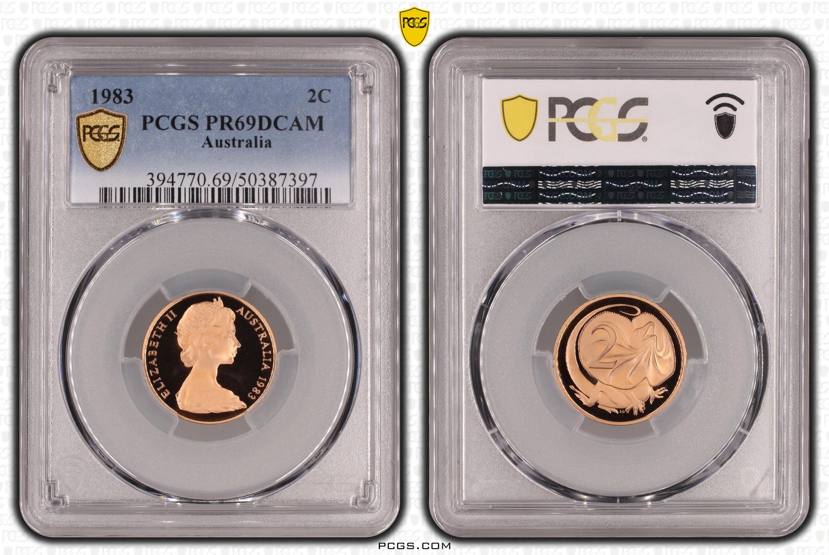 Two Cent, 1983, Pcgs Pr69dcam