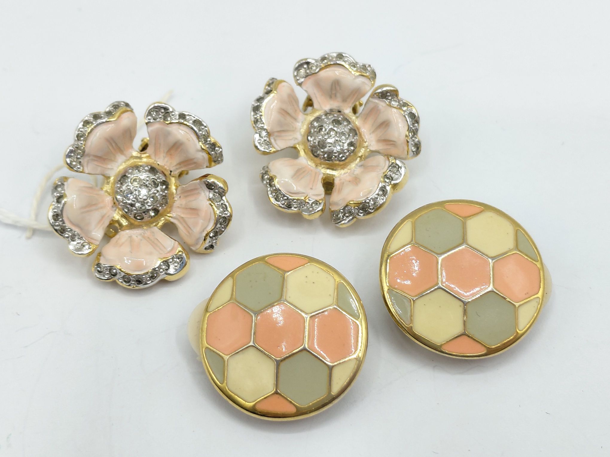 Nina Ricci Enamelled Earrings