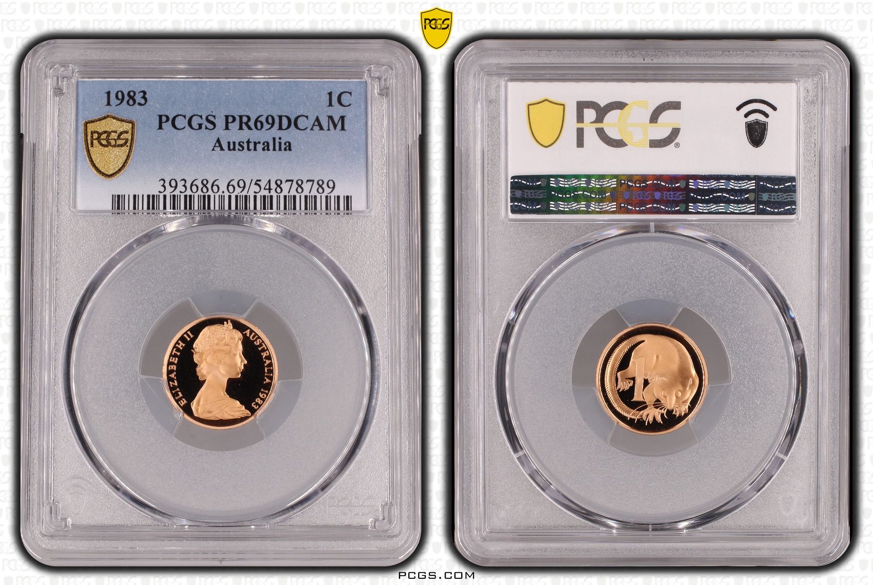 One Cent, 1983, Pcgs Pr69dcam
