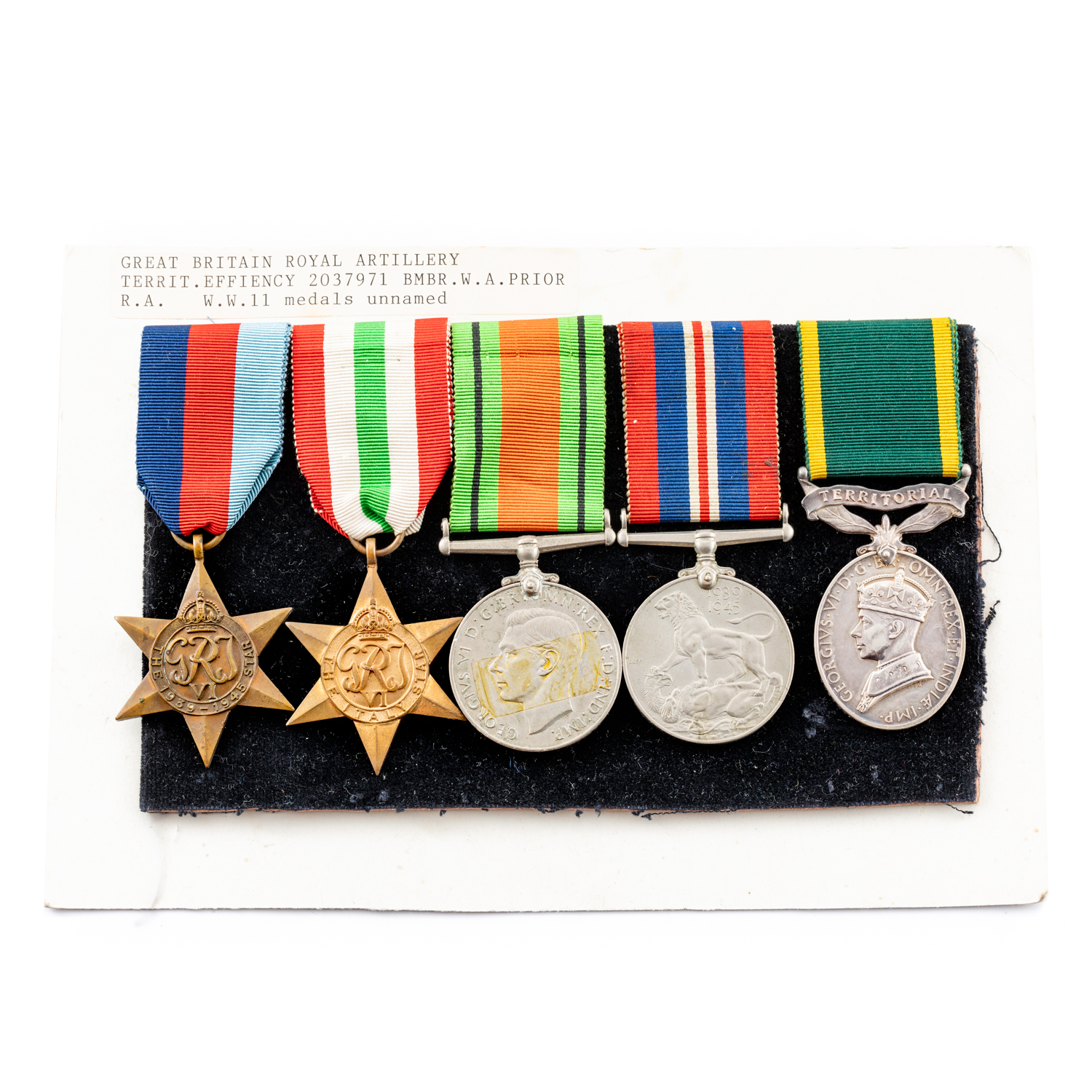 United Kingdom, Territorial Medal Group, 1939 - 1945,