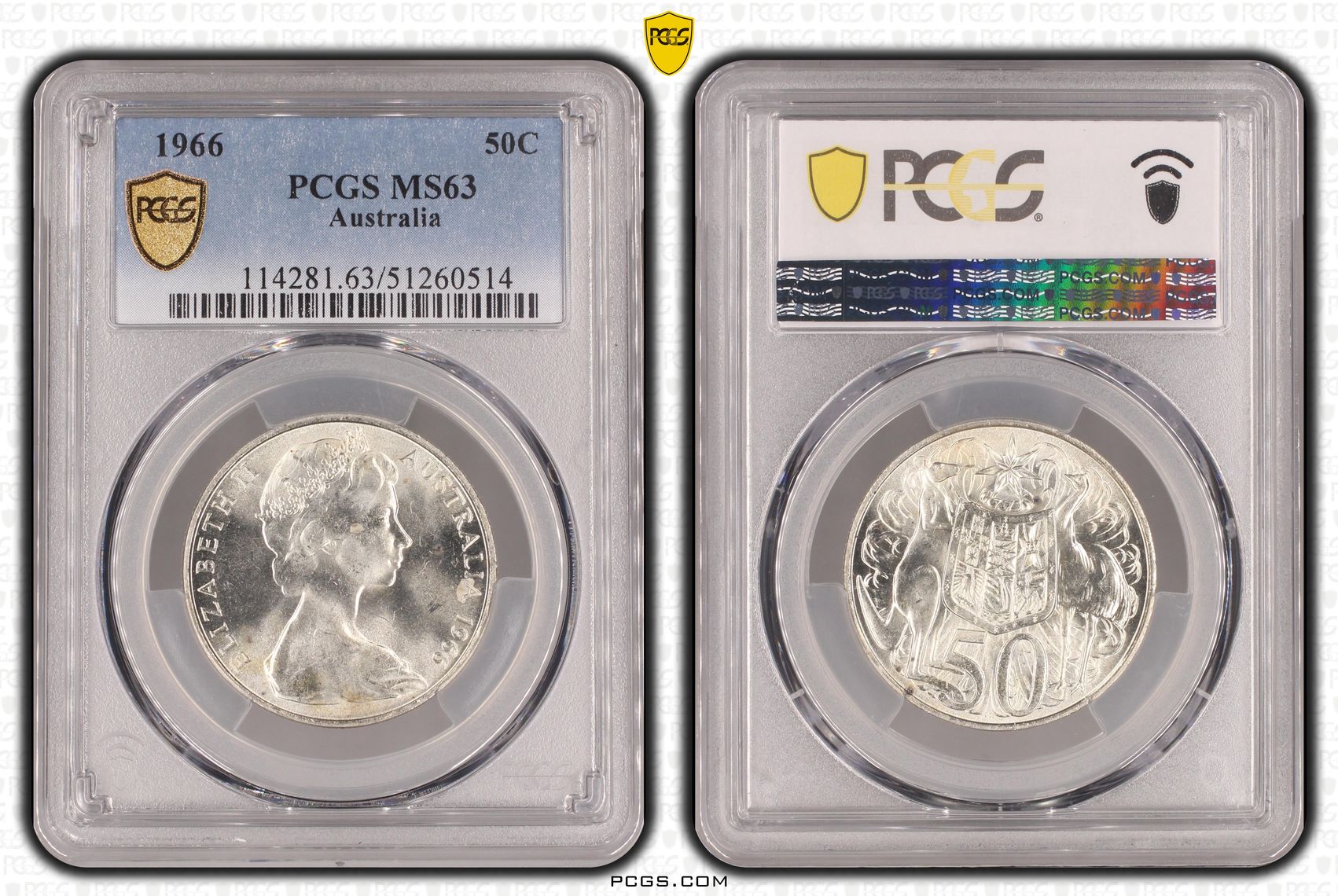 Fifty Cent, 1966, PCGS MS63