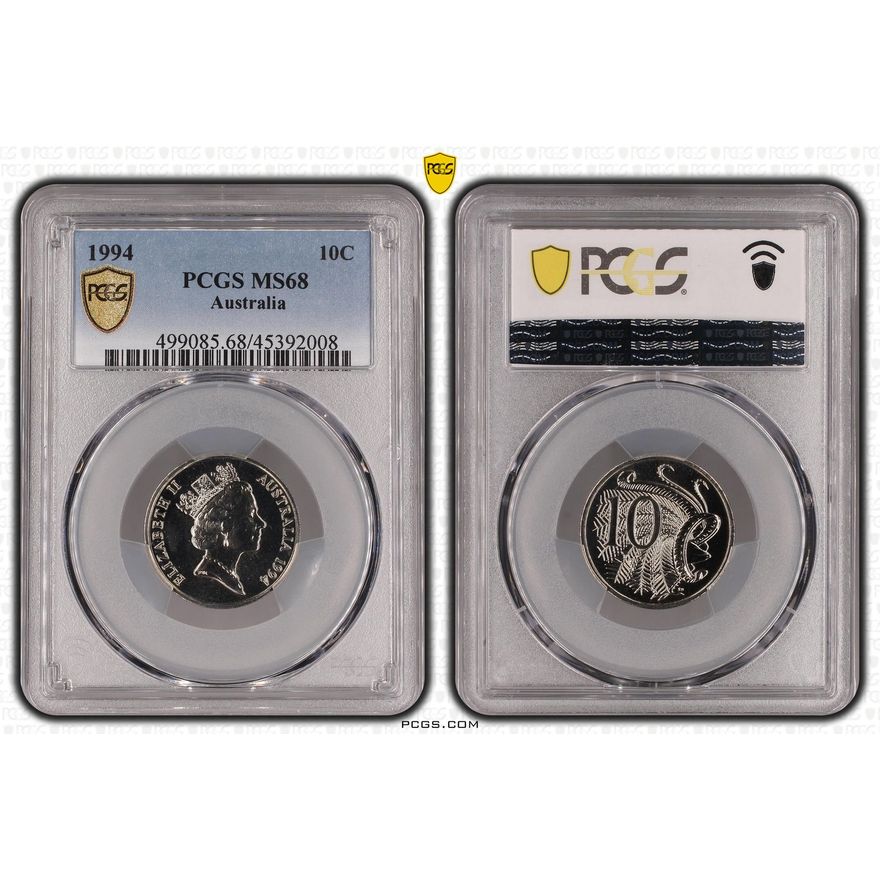Ten Cent, 1994, PCGS MS68