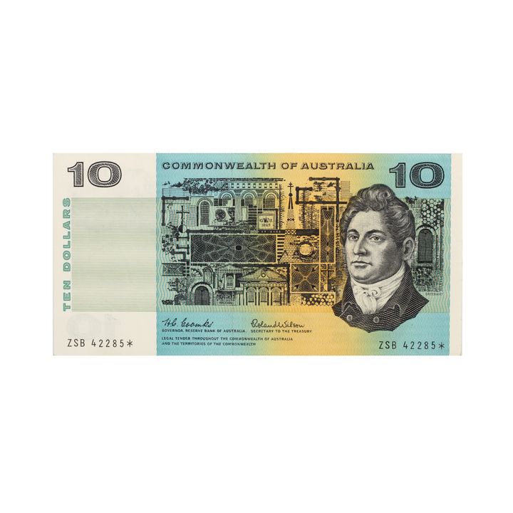 Star Replacement - Coombs/Wilson, Ten Dollar, 1966 EF