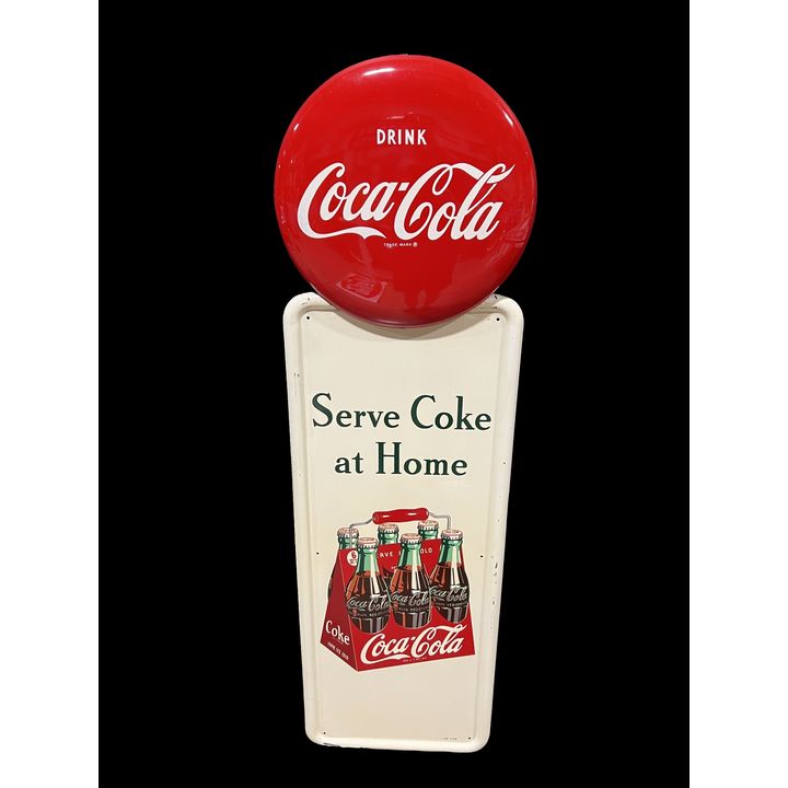 Coca Cola Coke Pilaster Serving Coke At Home Soda Sign