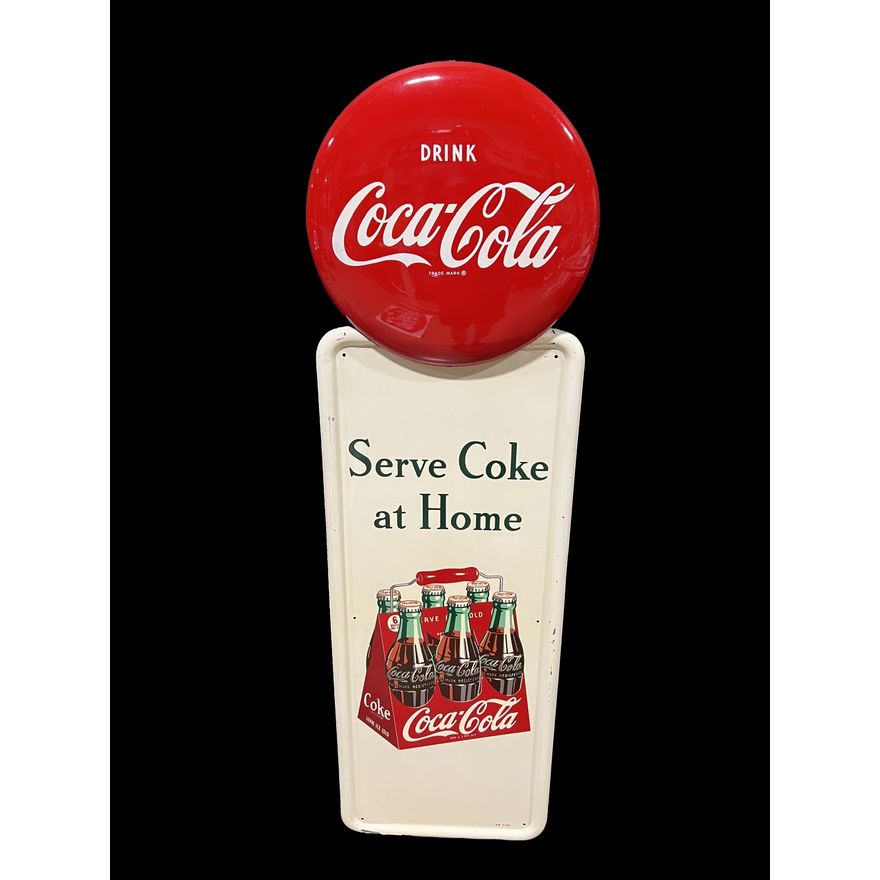 Coca Cola Coke Pilaster Serving Coke At Home Soda Sign