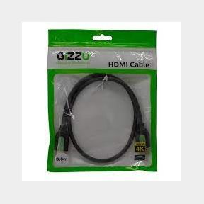 Gizzu High Speed 0.6m HDMI 2.0 Cable - Black-50587/3452 B1 (s6)SB