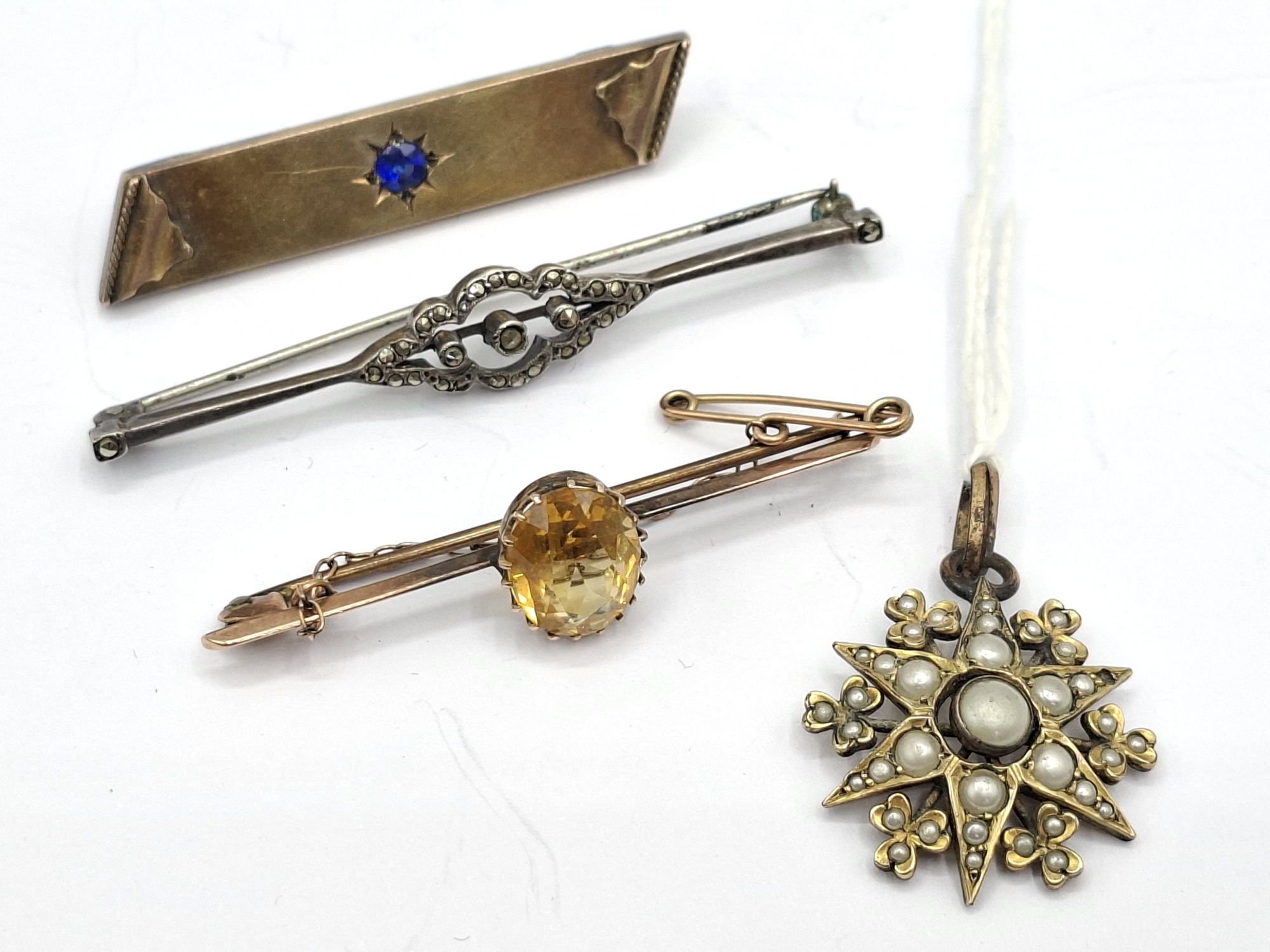 Antique Brooches And Pendant