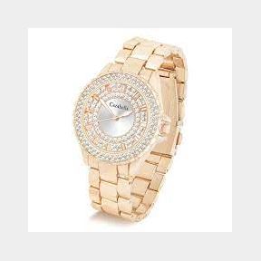 Cazabella Ladies Rose Gold Watch Encrusted with Crystals-50582/3455 (B1 S2) C