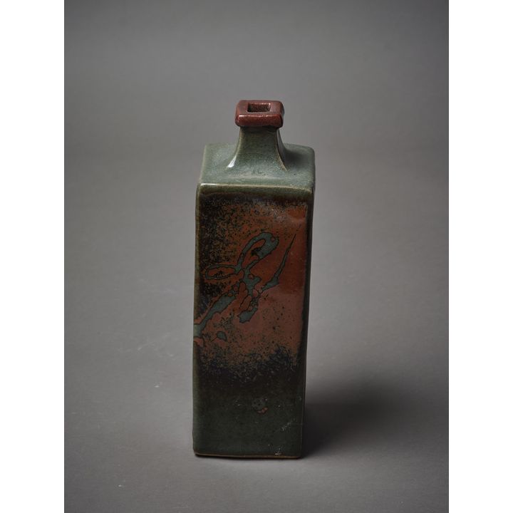 Len Castle - A square sided bottle vase