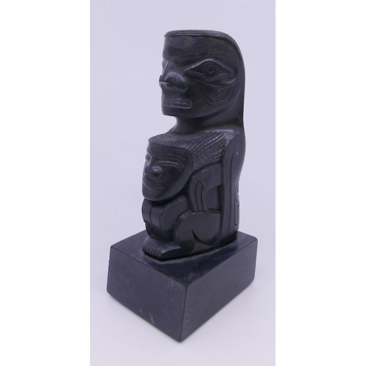 Earl Jones Haida Argillite Carved Figure- 4.5''