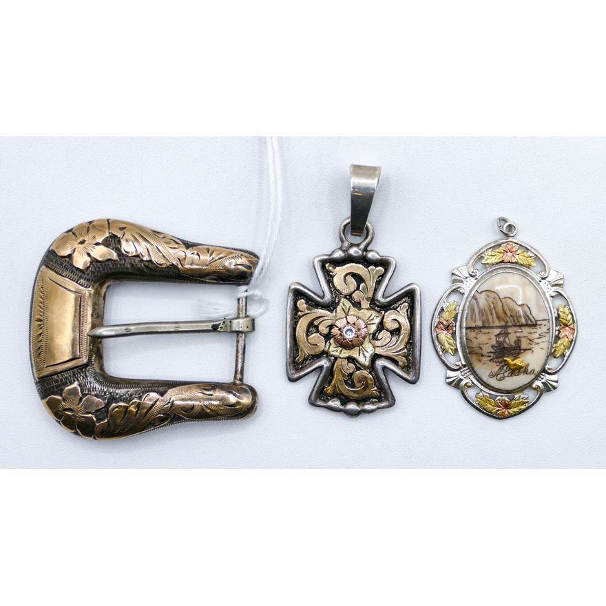 3pc Sterling 10k Overlay Jewelry - 39 Grams TW