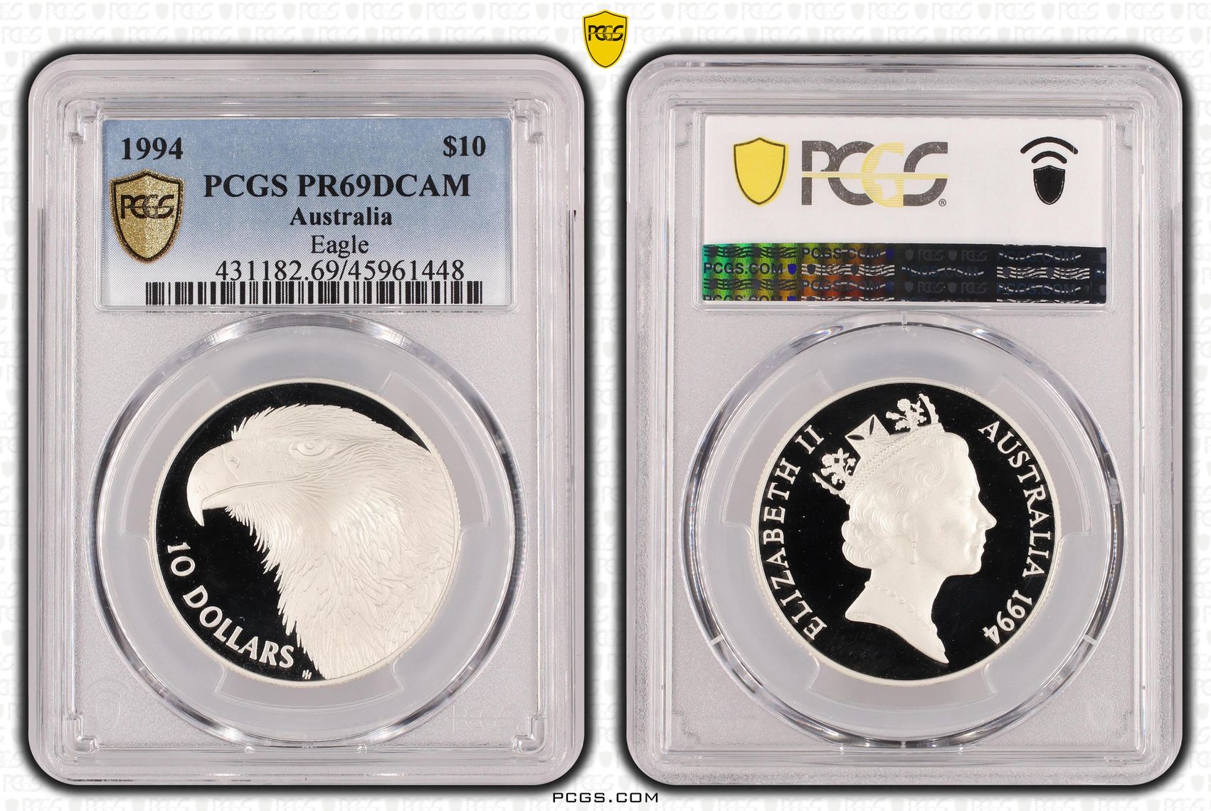Eagle, One Dollar, 1994, PCGS PR69DCAM