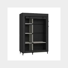 HCX STORAGE WARDROBE - Portable Wardrobe Storage Closet - Black -- 51743/2697
