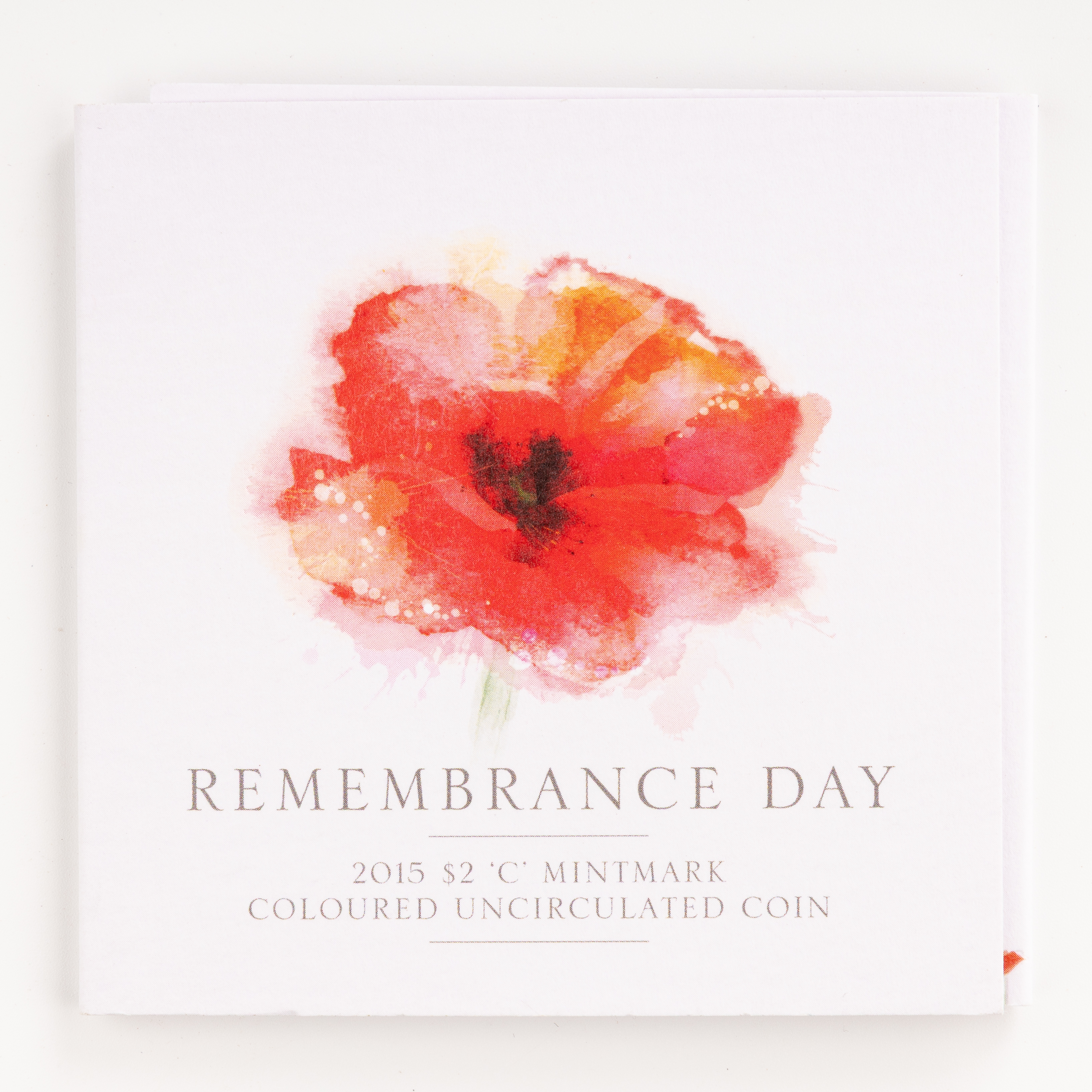 135 · RAM - Remembrance Day Trifold, Two Dollars, 2015-C,  UNC
