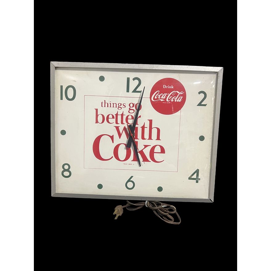 Things Go Better With Coke Coca Cola Soda Clock
