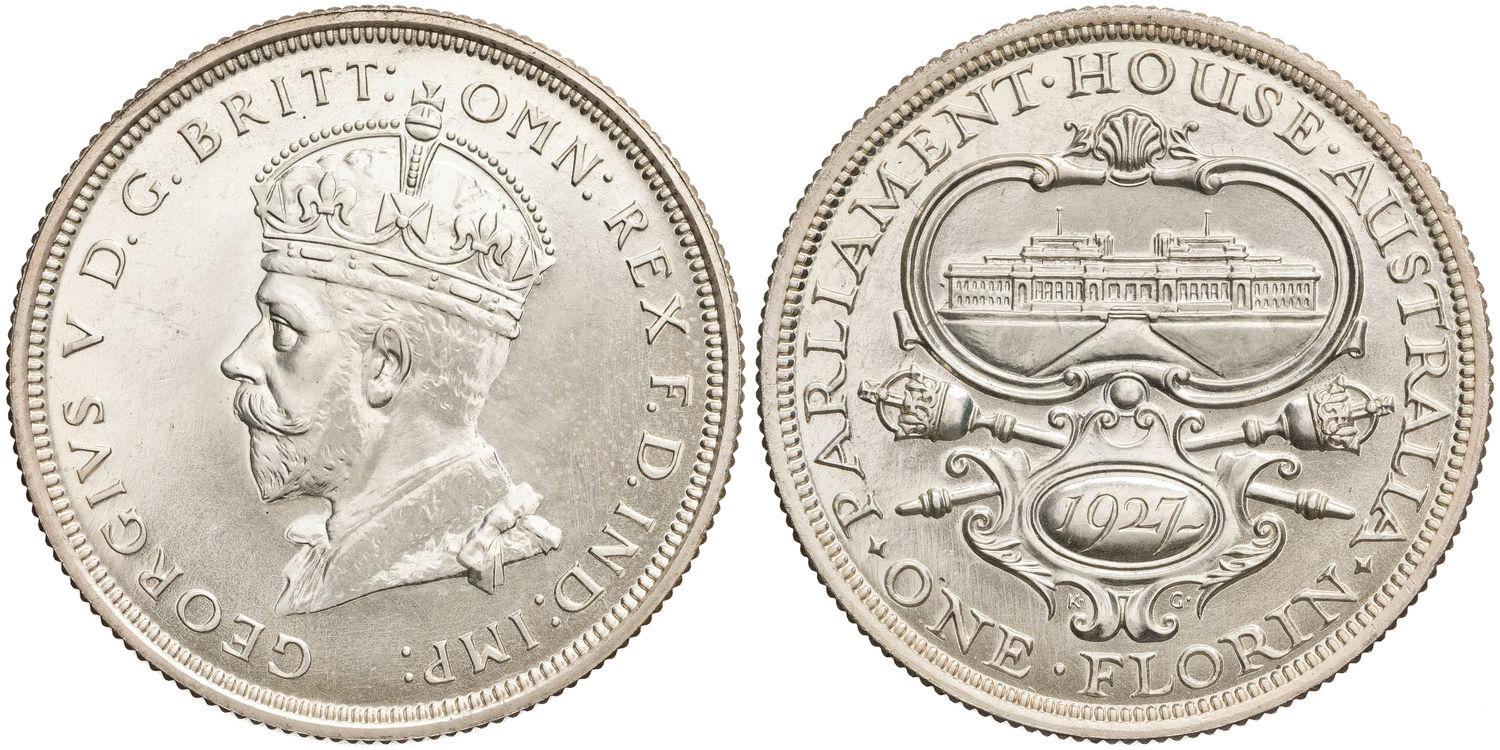 George V, Canberra, Florin, 1927, FDC