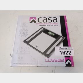 CASA DIAGNOSTIC GLASS BATHROOM SCALE - CDGS02