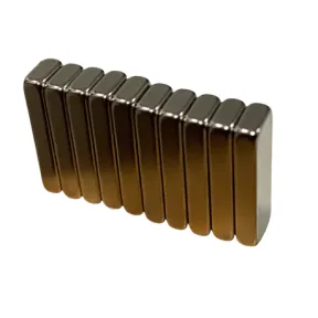 N38 Neodymium Block Magnets 15mm x 5mm x 2.5mm Pack of 10 | 1 PIECE DAMAGED