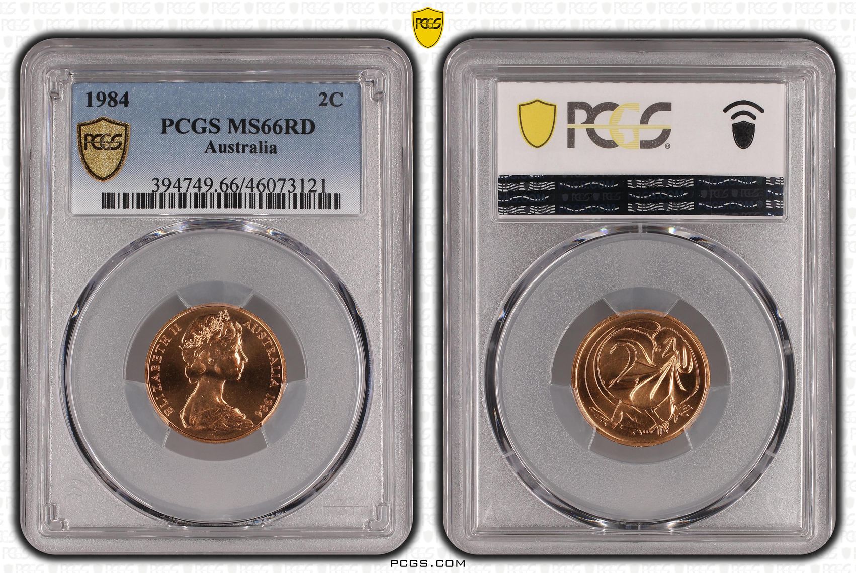 1984 Australia Two Cent, 2c PCGS - MS66RD -121
