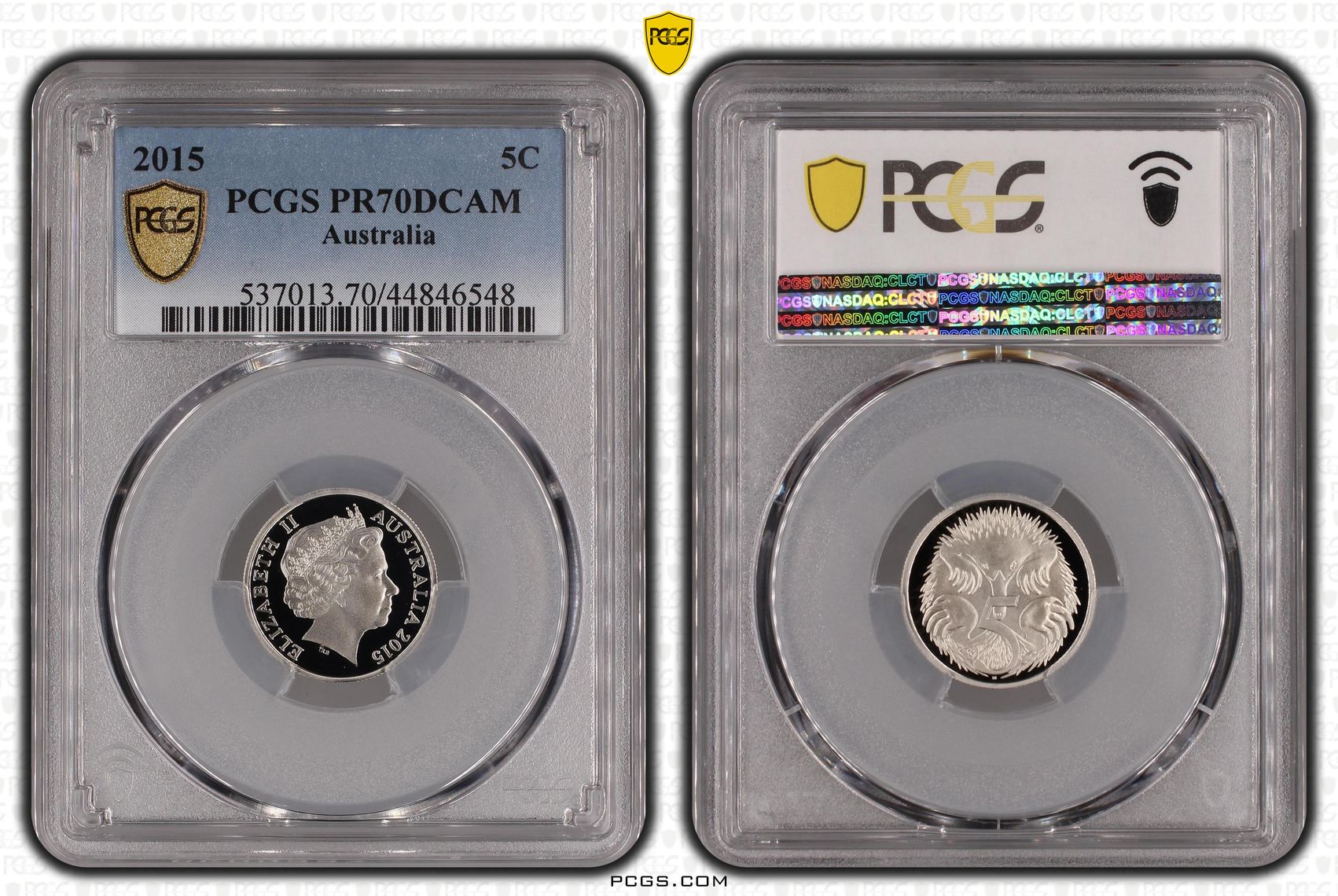 2015 Australia Five Cent, 5c PCGS - PR70DCAM POP 80/0 -548