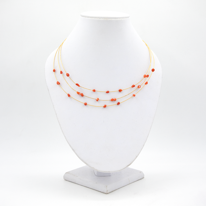 Gargantilla con coral