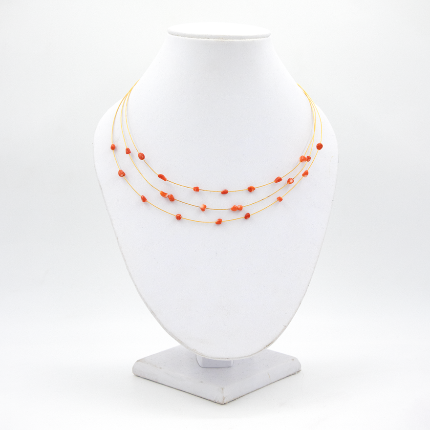 Gargantilla con coral