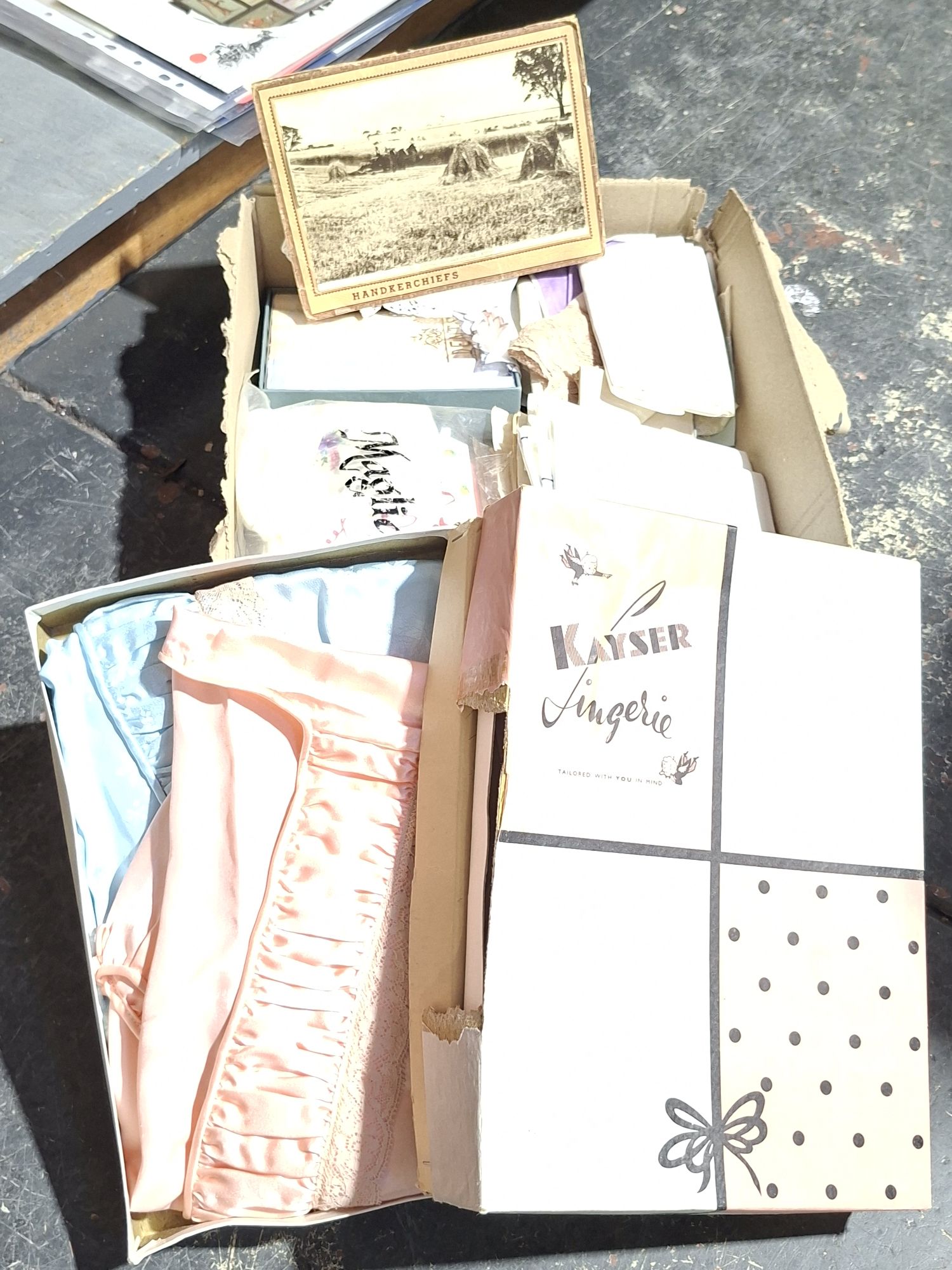 Handkerchieves And Vintage Lingerie